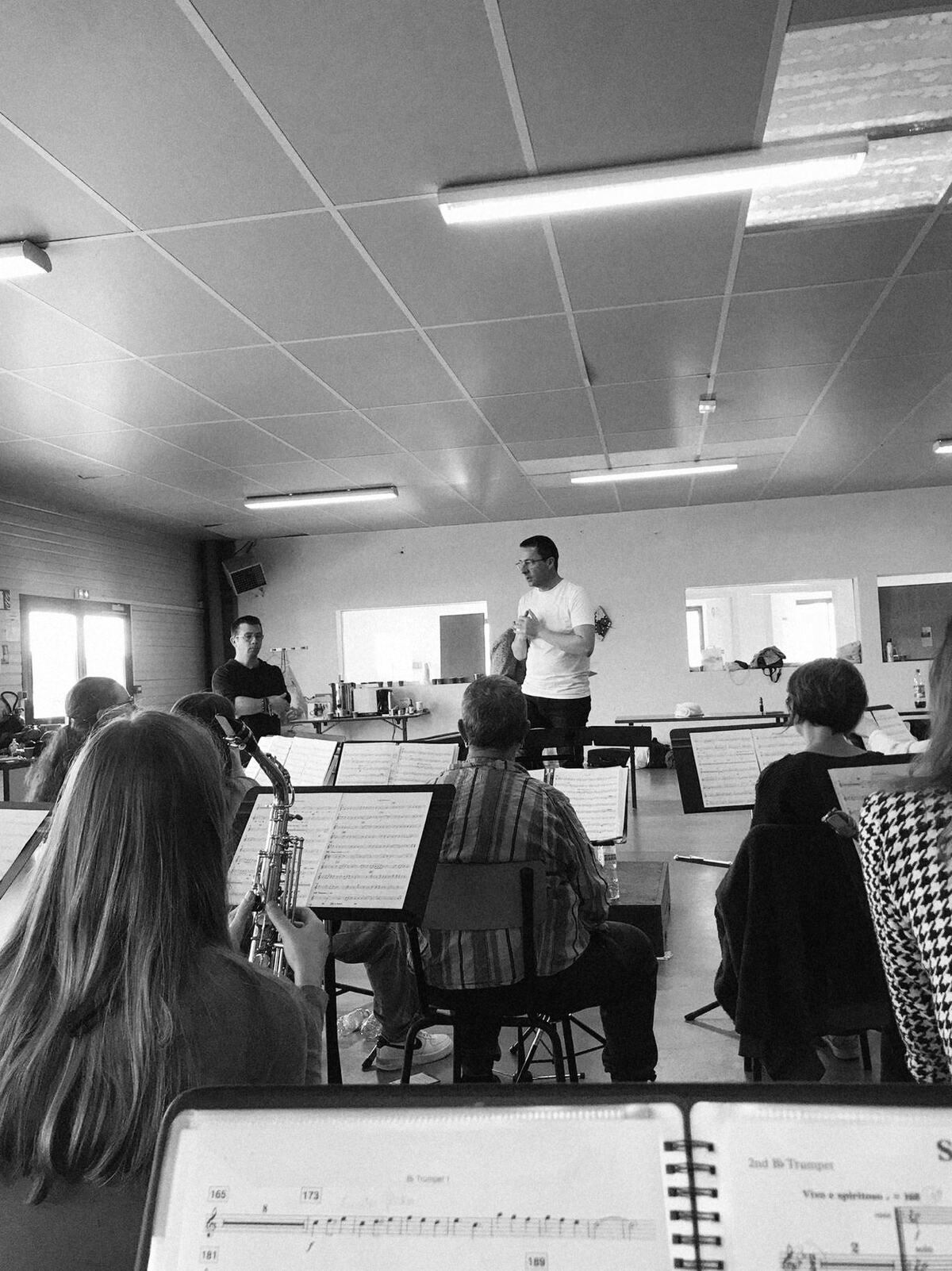 Orchestre harmonie Malansac répétition