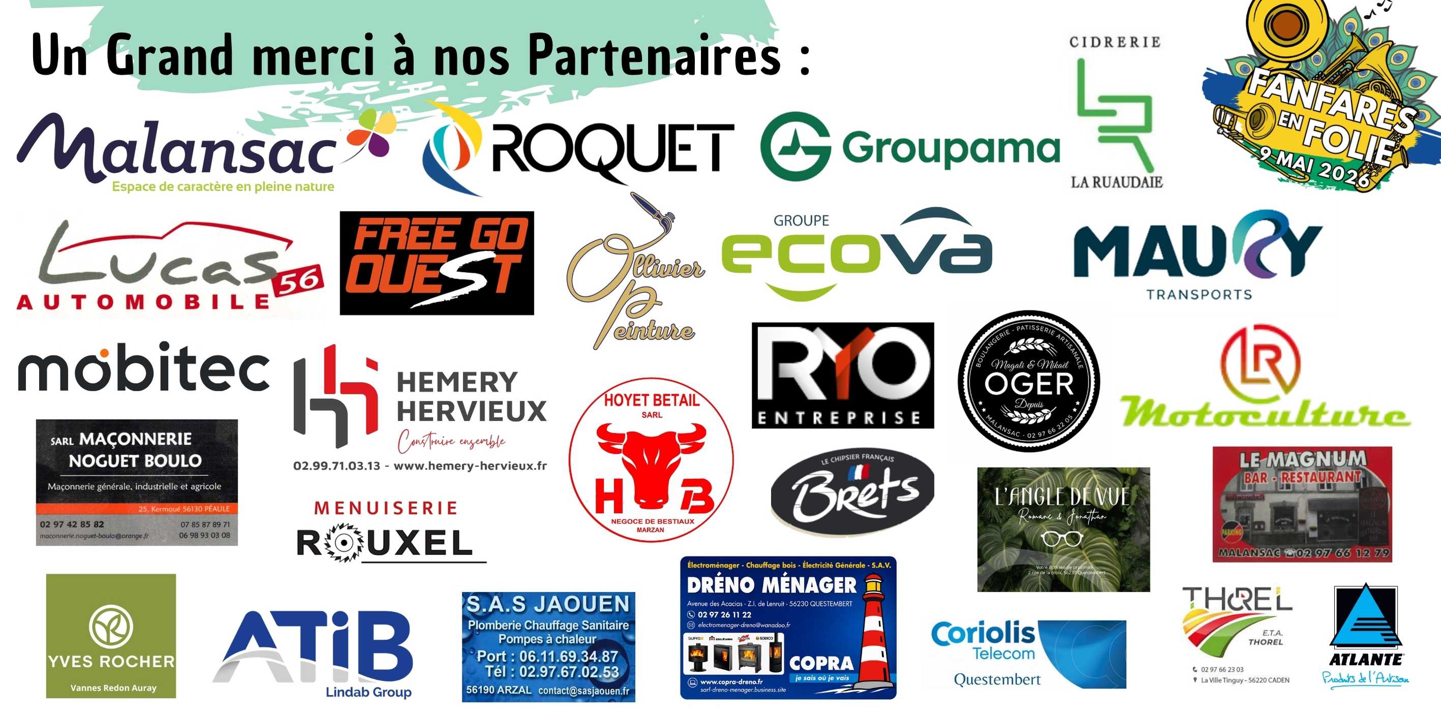 Partenaires Festival Fanfares en Folie